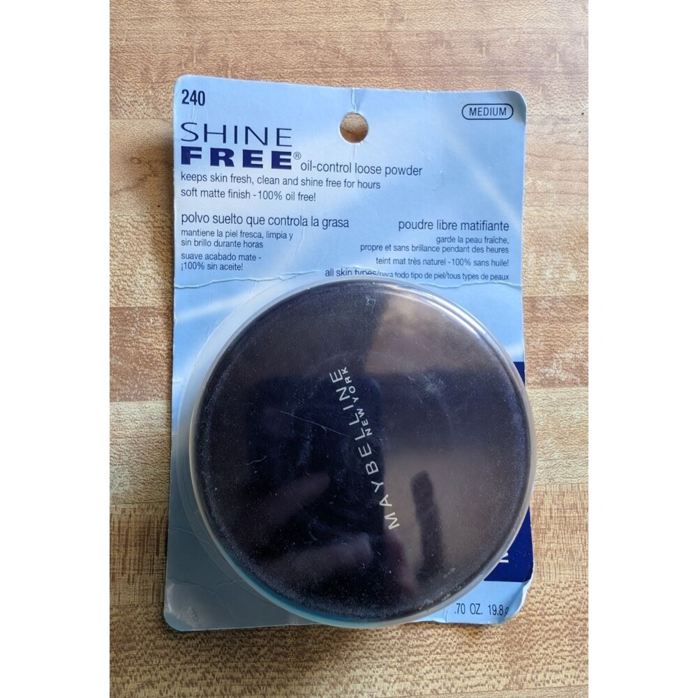 NEW Maybelline Shine Free Oil Control Loose Powder 240 MEDIUM Discontinued